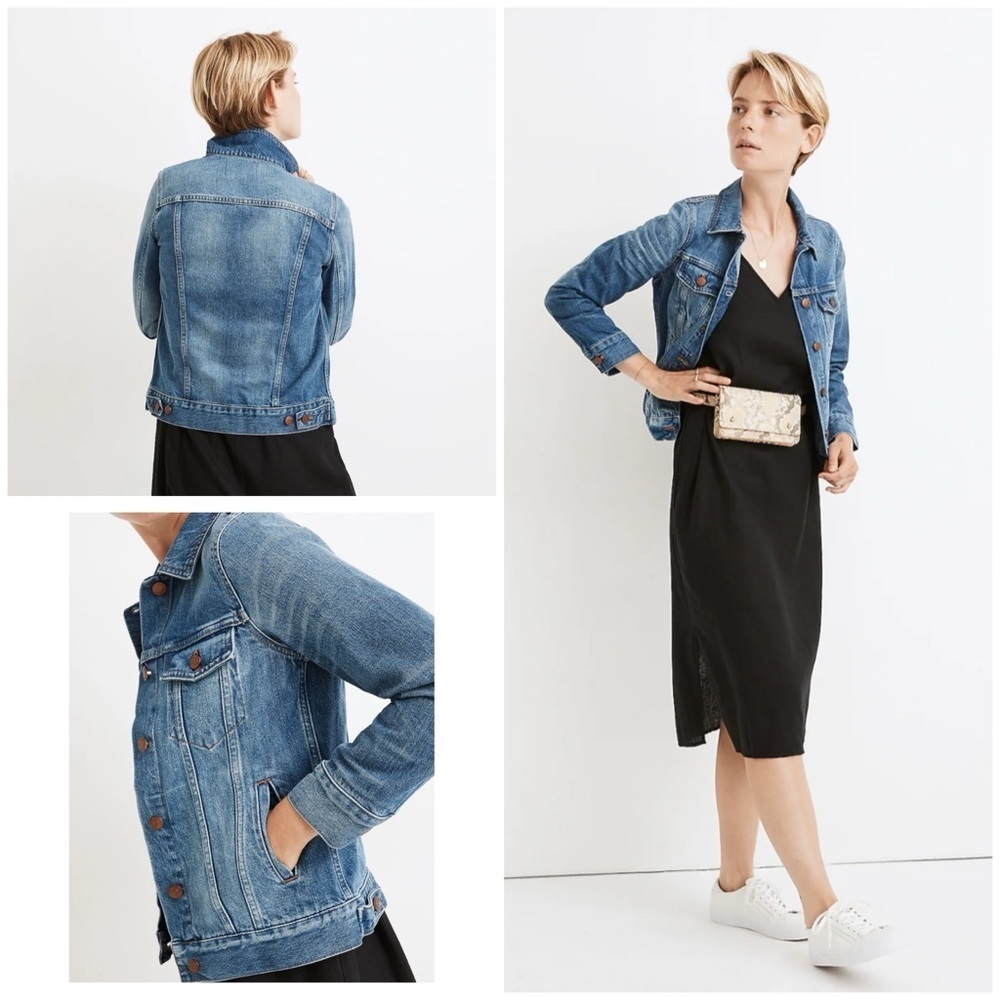 EUC Madewell The Jean Jacket Pinter Wash Denim Medium Wash Color Jean Jacket S‌‌